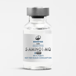 Biovantage Labs 5-Amino-1MQ research compound vial, 99+% purity, lyophilized, Canada