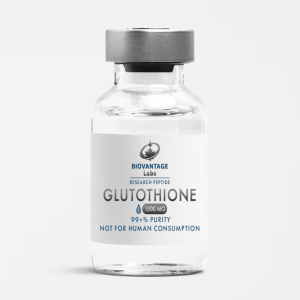 Biovantage Labs Glutathione GSH research compound vial, 99+% purity, lyophilized, Canada